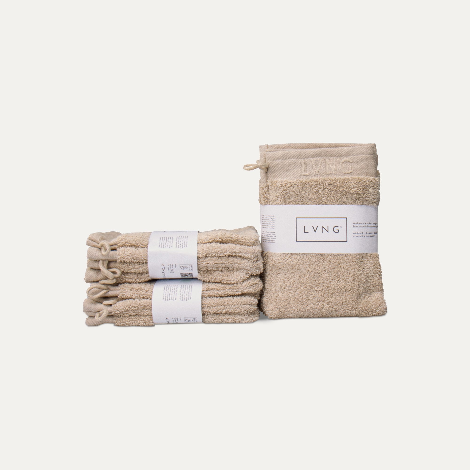 Washcloths /  Washandjes (Beige)