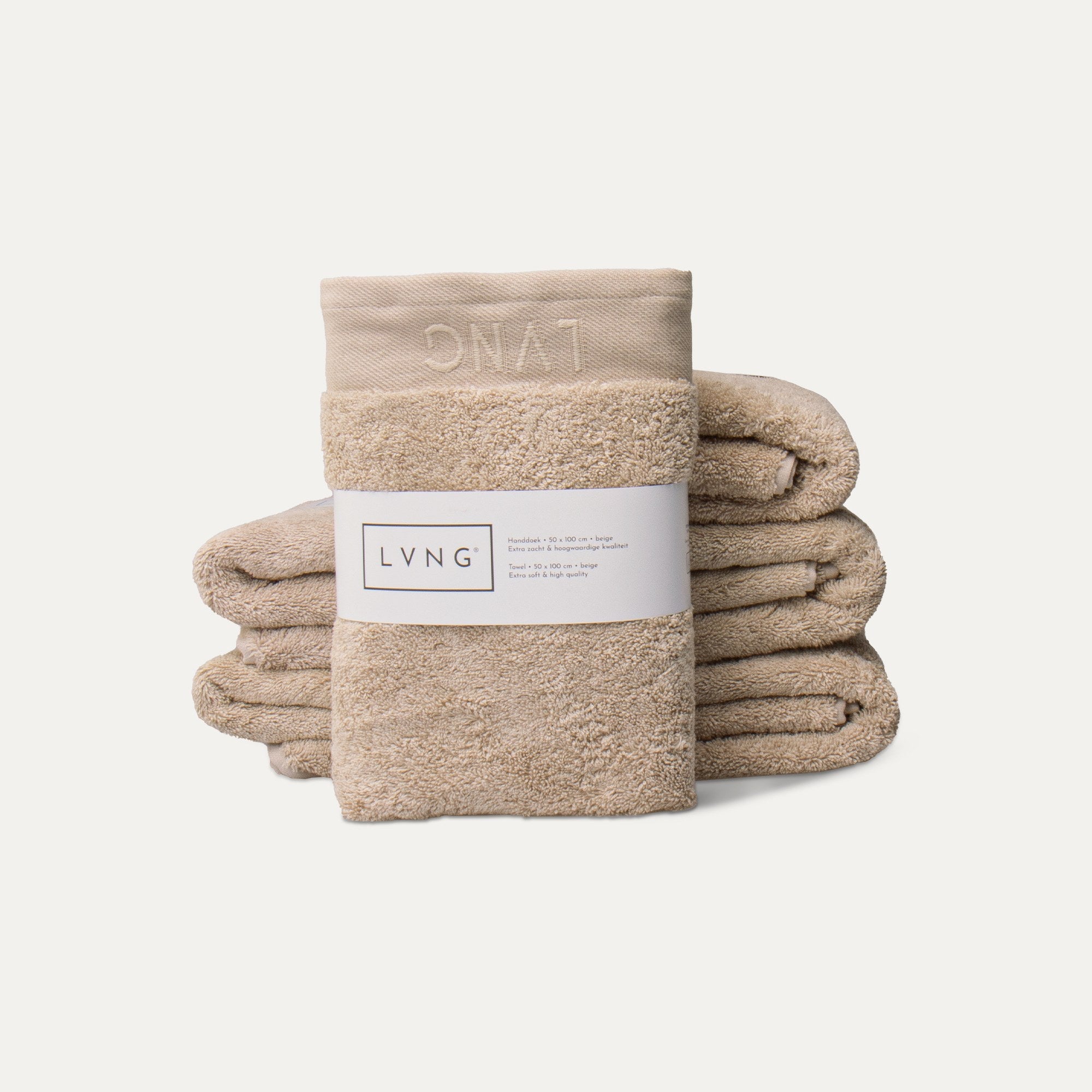 Towel / Handdoek 50x100 (Beige)