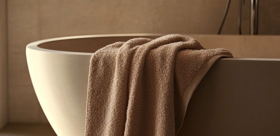 Towel / Handdoek 50x100 (Beige)